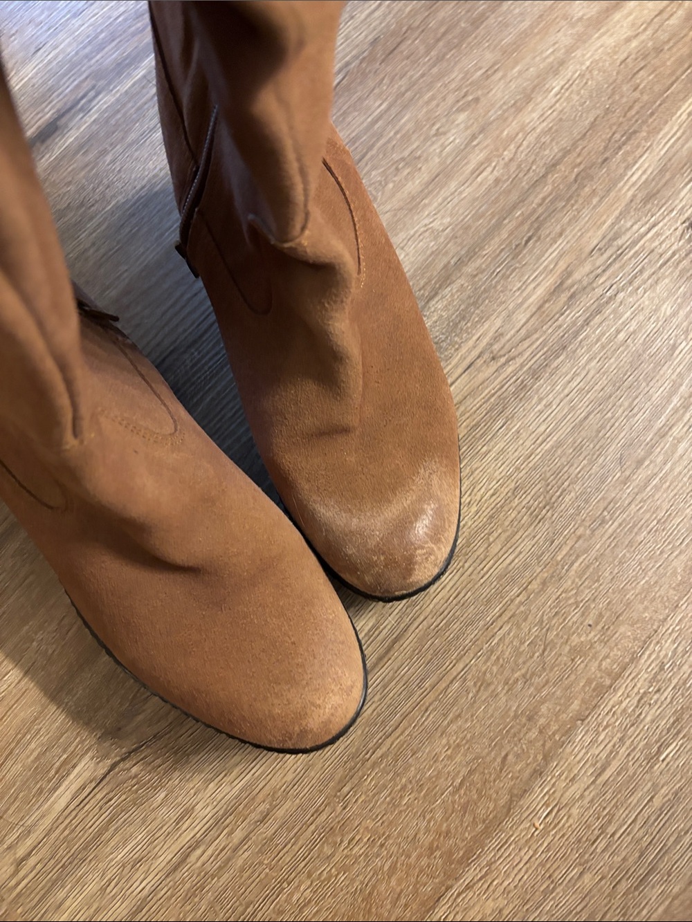 Tall Slouchy Women's Over-the-Knee Boots in Brown - Picture 9 of 9